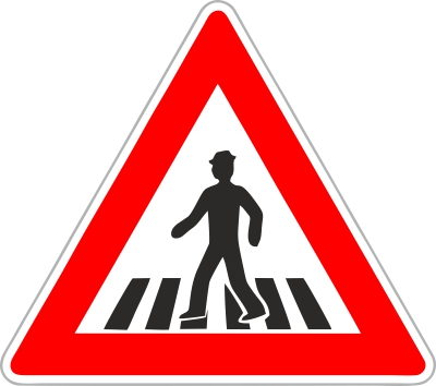Dopravná značka A11 Prechod pre chodcov