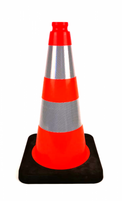 Reflective traffic cone - Black Base