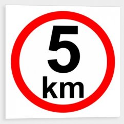 Speed limit 5 km/h