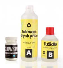 Epoxidová zalévací pryskyřice, kříšťálově čirá s fotoluminiscenčním pigmentem EZ 350