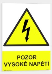 Pozor vysoké napětí