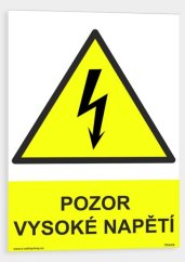 Pozor vysoké napětí
