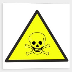 Pozor jedovaté látky - symbol