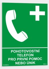 Pohotovostní telefon pro první pomoc nebo únik