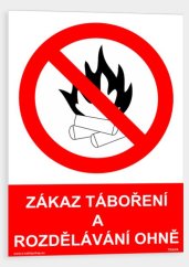 Zákaz táboření a rozdělávání ohně