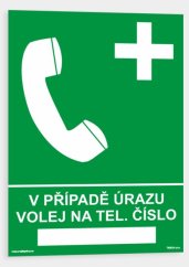 V případě úrazu volej na tel. číslo