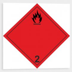 Fire hazard (flammable gases) No.2 A