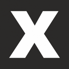Šablona písmeno "X" vodorovné značení