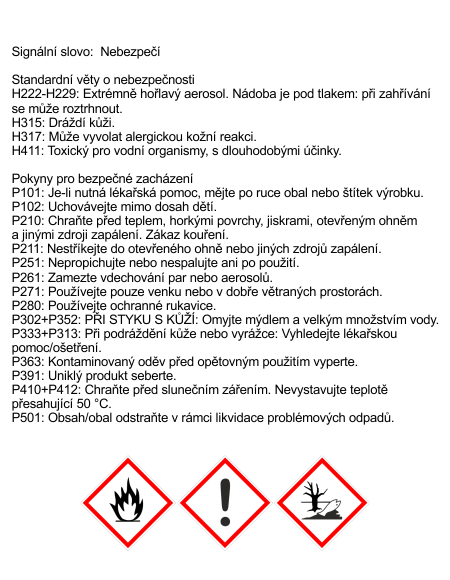 Odstraňovač lepidla ve spreji