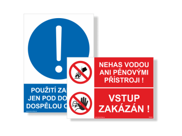Prohibition signs – workplace