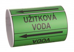 Páska na značení potrubí Signus M25 - UŽITKOVÁ VODA