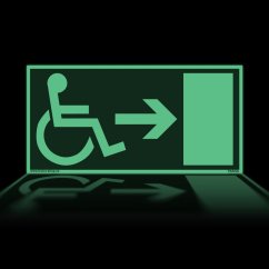 Accessible fire exit - right