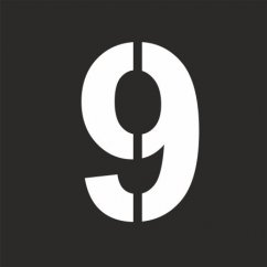 Šablona číslice "9"