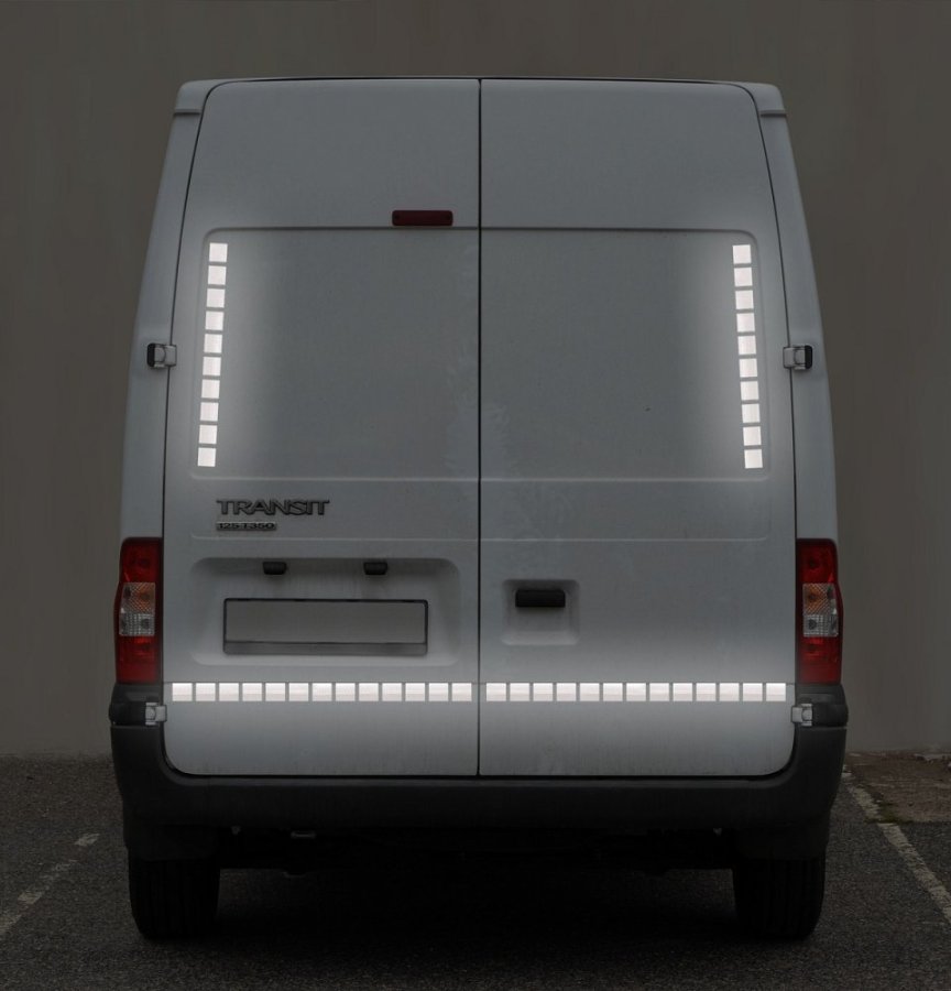 Páska pre obrysové značenie vozidiel na plachty Profitruck EHK104P, farba BIELA