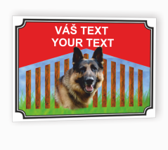 Table with your own text "Dog"