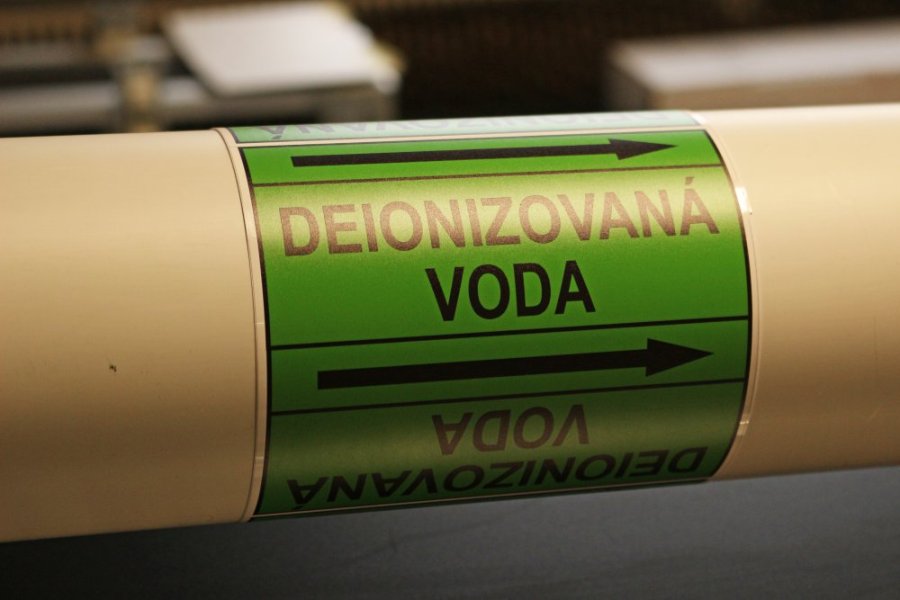 Páska na značenie potrubia Signus M25 - DEIONIZOVANÁ VODA