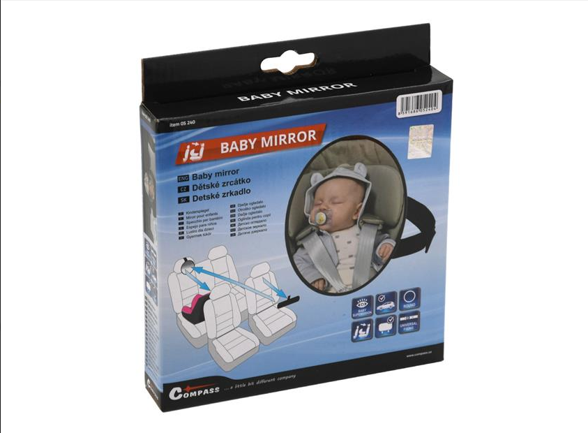 Car mirror for babysitting Compass ZTL17, size 17cm