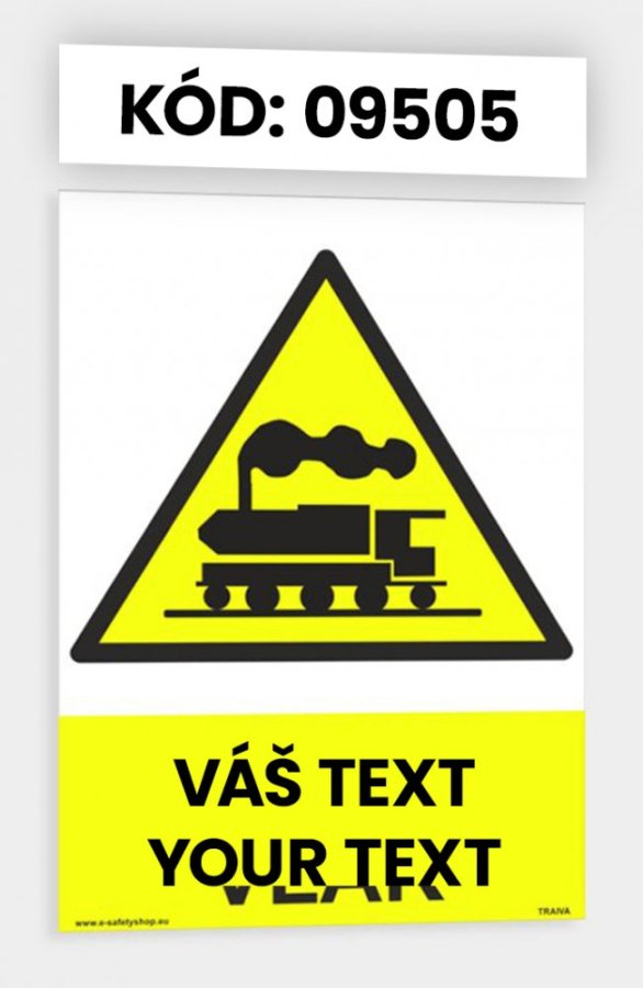 Výstražné tabulky s vlastním piktogramem i textem