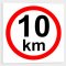 Speed limit 10 km / h