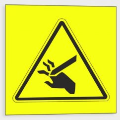 Výstraha - Nebezpečí useknutí prstů nebo ruky