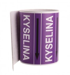 Páska na značení potrubí Signus M25 - KYSELINA