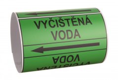 Páska na značení potrubí Signus M25 - VYČIŠTĚNÁ VODA