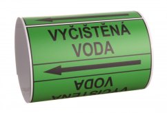 Páska na značení potrubí Signus M25 - VYČIŠTĚNÁ VODA