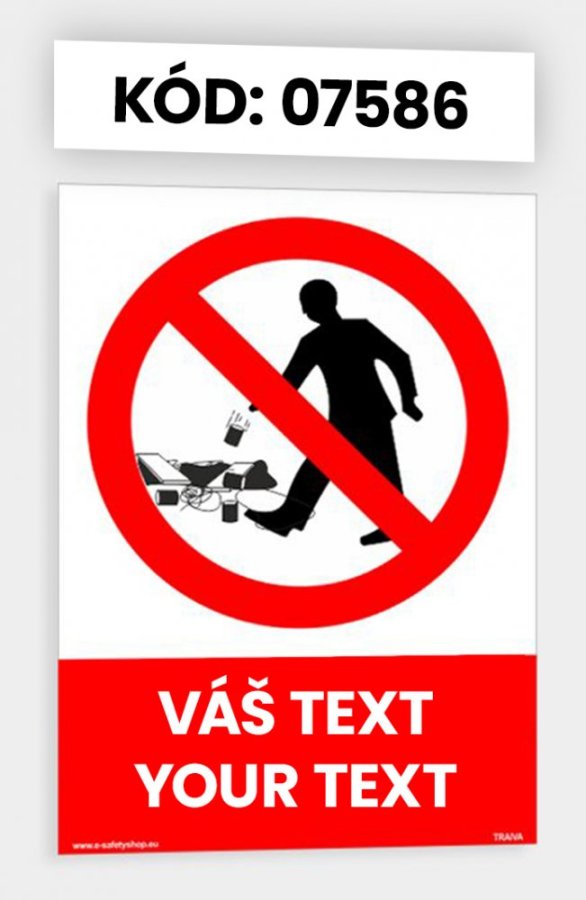 Zákazové tabulky s vlastním piktogramem i textem
