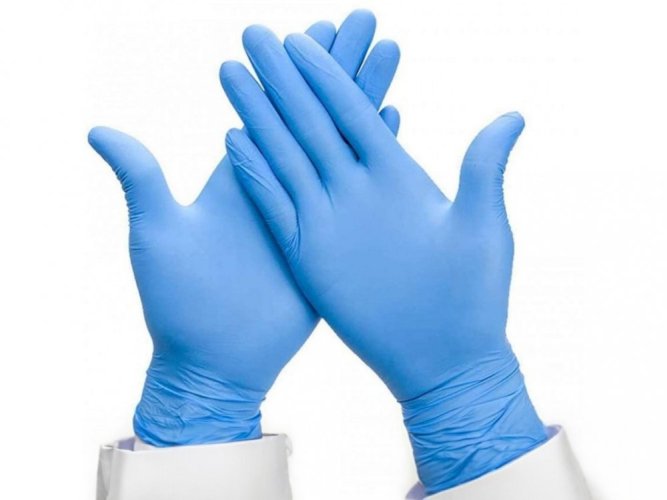 Disposable nitrile gloves, package 100 pcs