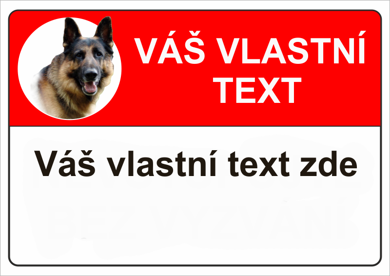 Tabulka s Vaším vlastním textem "Zákaz  3"