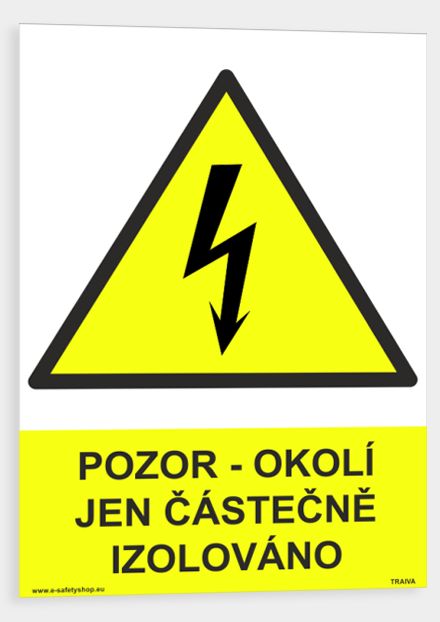 Pozor! Okolí jen částečně izolováno Samolepka 210 x 297 mm (A4) tl. 0.1 mm - Kód: 02872